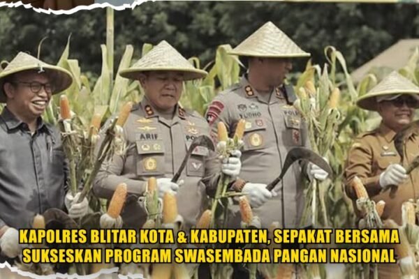 Kapolres Blitar Kota & Kabupaten, Sepakat Bersama Sukseskan Program Swasembada Pangan Nasional