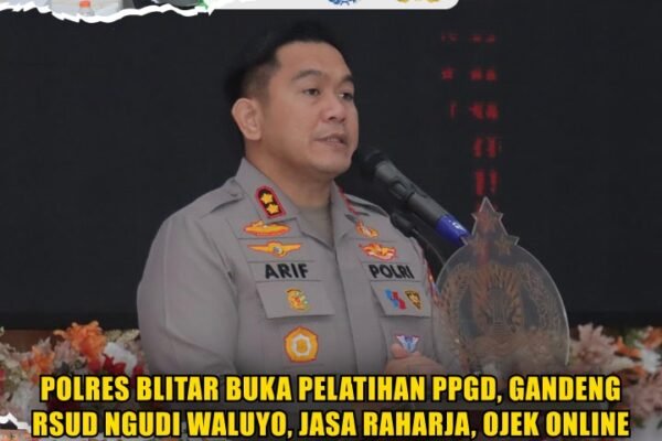 Polres Blitar Buka Pelatihan PPGD, Gandeng RSUD Ngudi Waluyo, Jasa Raharja, Ojek online, dan Komunitas Supeltas