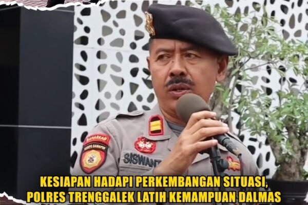 Kesiapan Hadapi Perkembangan Situasi, Polres Trenggalek Latih Kemampuan Dalmas