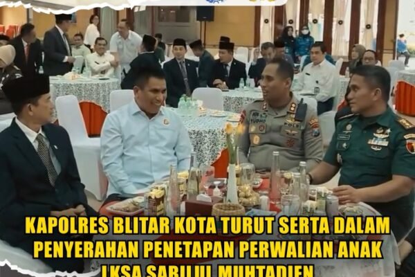 Kapolres Blitar Kota Turut Serta Dalam Penyerahan Penetapan Perwalian Anak LKSA Sabilul Muhtadien