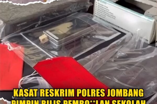 Kasat Reskrim Polres Jombang Pimpin Rilis Pembo**lan Sekolah