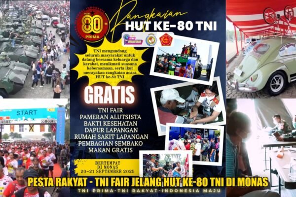 Pesta Rakyat – TNI Fair jelang HUT ke-80 TNI di Monas