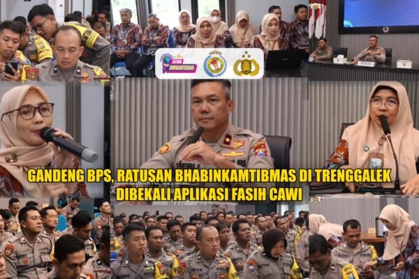 Gandeng BPS, Ratusan Bhabinkamtibmas di Trenggalek Dibekali Aplikasi Fasih Cawi