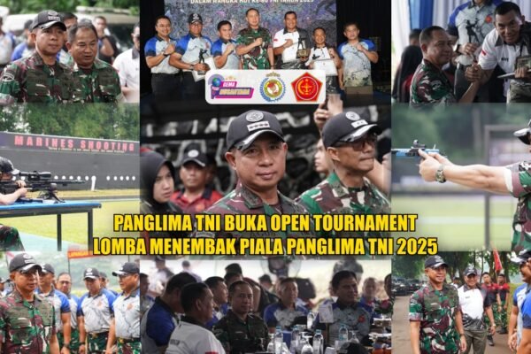 Panglima TNI Buka Open Tournament Lomba Menembak Piala Panglima TNI 2025