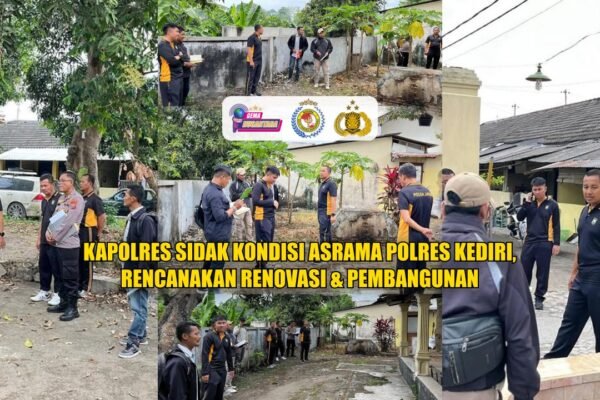Kapolres Sidak Kondisi Asrama Polres Kediri, Rencanakan Renovasi & Pembangunan.