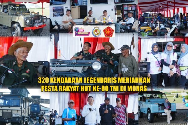 320 Kendaraan Legendaris Meriahkan Pesta Rakyat HUT ke-80 TNI di Monas