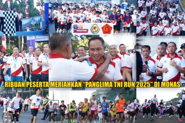 Ribuan Peserta Meriahkan “Panglima TNI Run 2025” di Monas