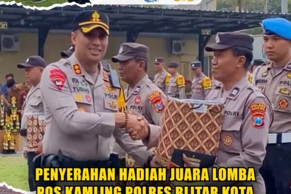 Penyerahan Hadiah Juara Lomba Pos Kamling Polres Blitar Kota