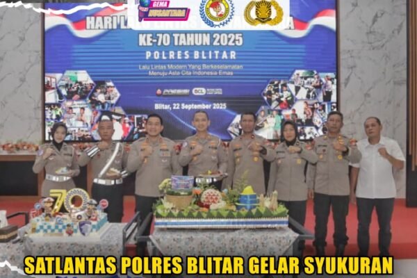 Satlantas Polres Blitar Gelar Syukuran Peringatan HUT Lantas ke-70