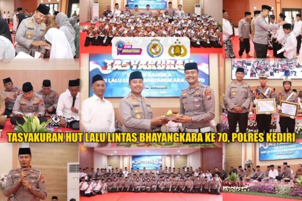 Tasyakuran HUT Lalu Lintas Bhayangkara Ke 70, Polres Kediri