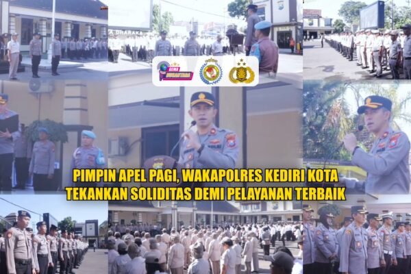 Pimpin Apel Pagi, Wakapolres Kediri Kota Tekankan Soliditas Demi Pelayanan Terbaik