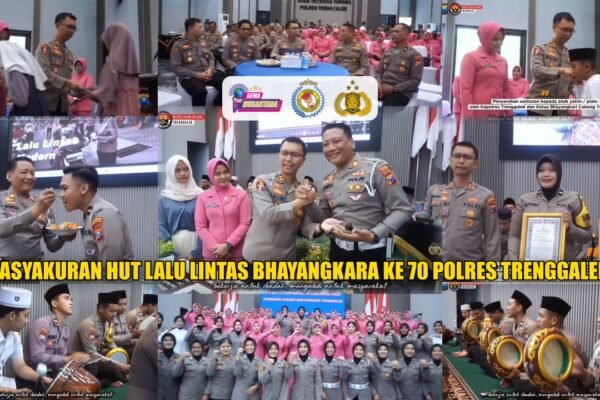 Tasyakuran HUT Lalu Lintas Bhayangkara Ke 70 Polres Trenggalek