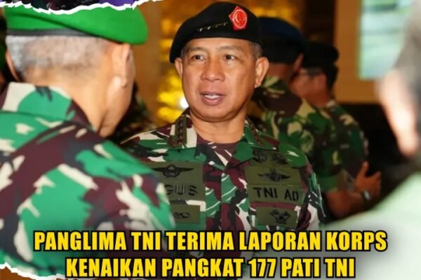 Panglima TNI Terima Laporan Korps Kenaikan Pangkat 177 Pati TNI