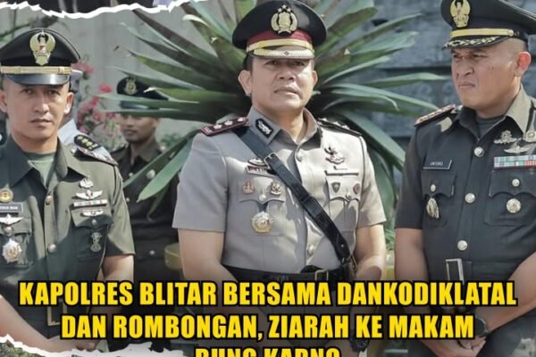 Kapolres Blitar Bersama Dankodiklatal Dan Rombongan, Ziarah Ke Makam Bung Karno