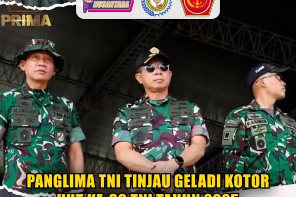 Panglima TNI Tinjau Geladi Kotor HUT Ke-80 TNI Tahun 2025
