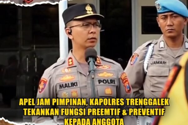 Apel Jam Pimpinan, Kapolres Trenggalek Tekankan Fungsi Preemtif & Preventif Kepada Anggota Apel Jam Pimpinan, Kapolres Trenggalek Tekankan Fungsi Preemtif & Preventif Kepada Anggota