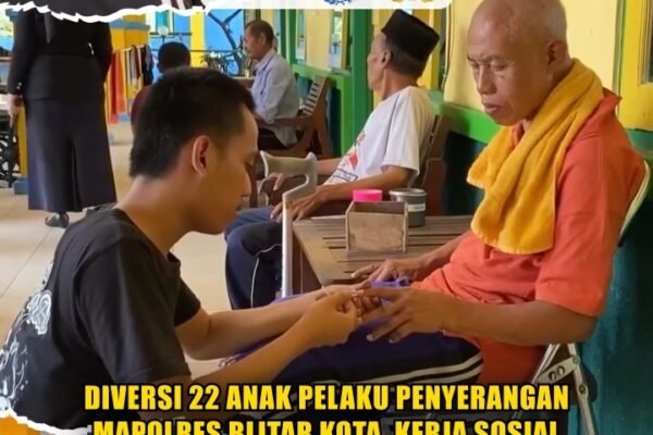 Diversi 22 Anak Pelaku Penyerangan Mapolres Blitar Kota, Kerja Sosial Di Panti Lansia Diversi 22 Anak Pelaku Penyerangan Mapolres Blitar Kota, Kerja Sosial Di Panti Lansia