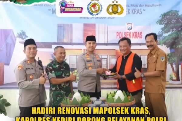 Hadiri Renovasi Mapolsek Kras, Kapolres Kediri Dorong Pelayanan Polri yang Lebih Optimal Hadiri Renovasi Mapolsek Kras, Kapolres Kediri Dorong Pelayanan Polri yang Lebih Optimal