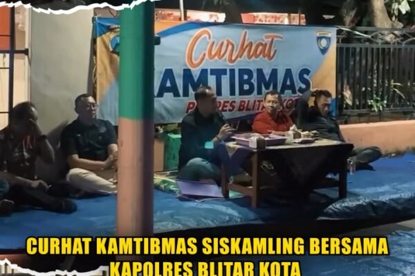 Curhat Kamtibmas Siskamling Bersama Kapolres Blitar Kota