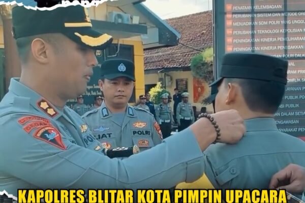 Kapolres Blitar Kota Pimpin Upacara Pengukuhan Jabatan Pamapta Kapolres Blitar Kota Pimpin Upacara Pengukuhan Jabatan Pamapta