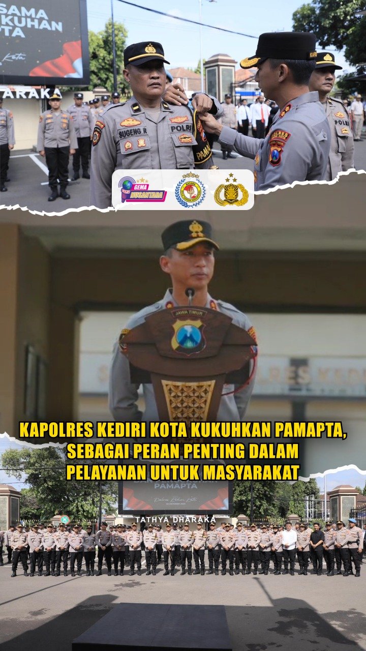 Kapolres Kediri Kota Kukuhkan Pamapta, Sebagai Peran Penting Dalam Pelayanan Untuk Masyarakat