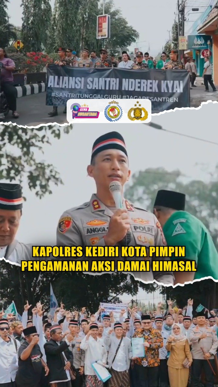 Kapolres Kediri Kota Pimpin Pengamanan Aksi Damai Himasal