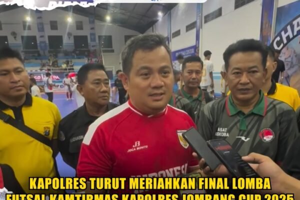 Kapolres Turut Meriahkan Final Lomba Futsal Kamtibmas Kapolres Jombang Cup 2025 Kapolres Turut Meriahkan Final Lomba Futsal Kamtibmas Kapolres Jombang Cup 2025