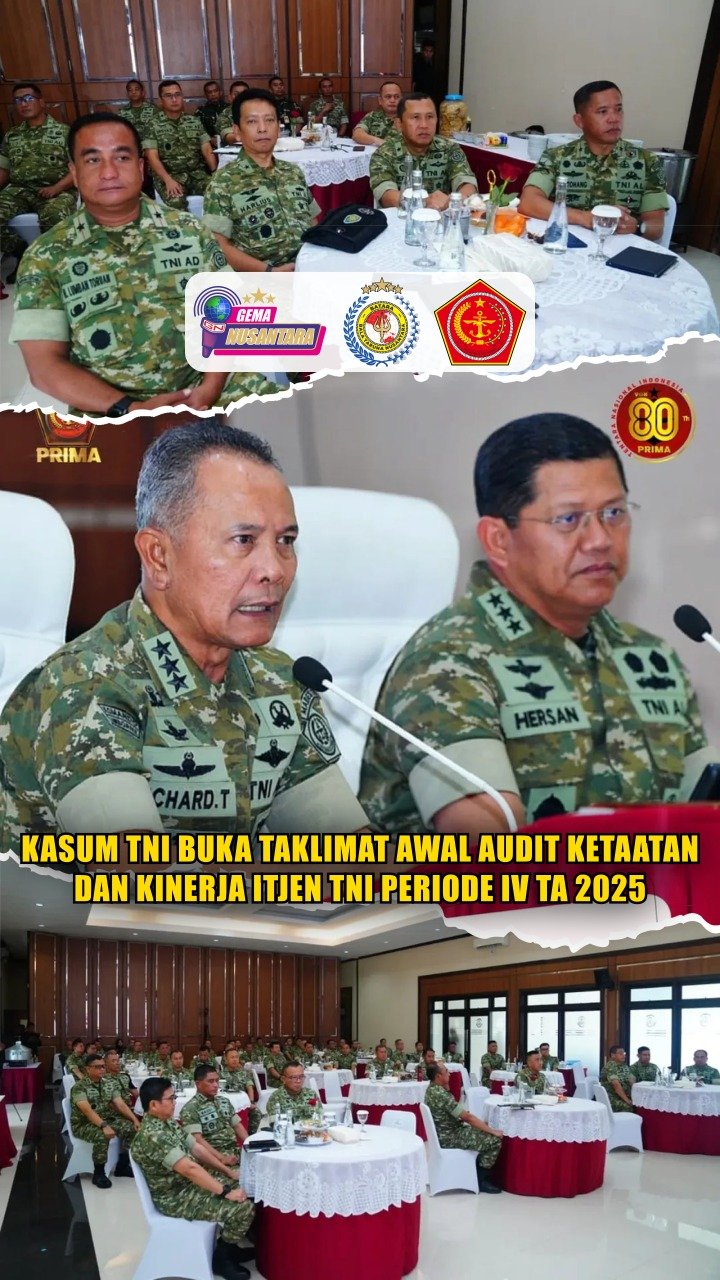 Kasum TNI Buka Taklimat Awal Audit