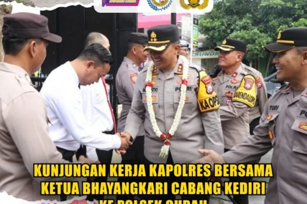 Kunjungan Kerja Kapolres Bersama Ketua Bhayangkari Cabang Kediri Ke Polsek Gurah