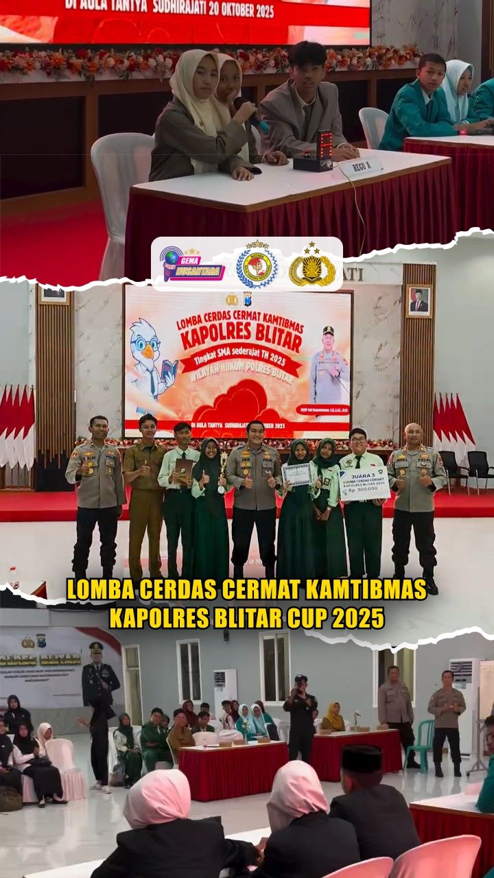 Lomba Cerdas Cermat Kamtibmas Kapolres Blitar Cup 2025