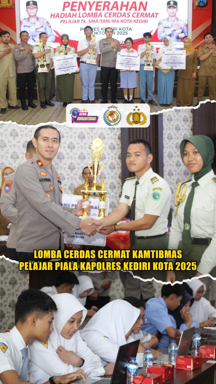 Lomba Cerdas Cermat Kamtibmas Pelajar Piala Kapolres Kediri Kota 2025
