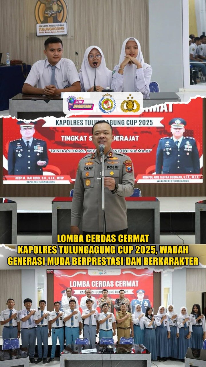 Lomba Cerdas Cermat Kapolres Tulungagung Cup 2025, Wadah Generasi Muda Berprestasi dan Berkarakter