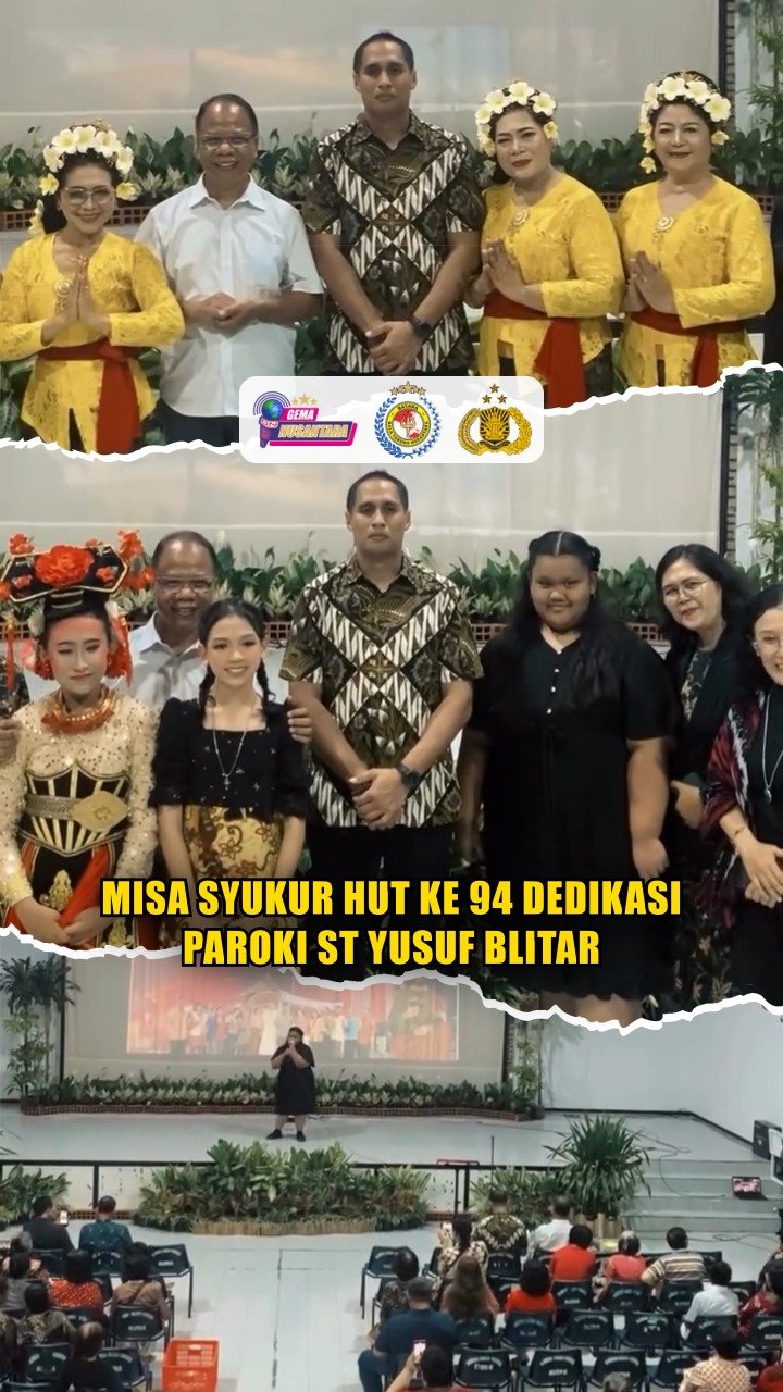Misa Syukur HUT ke 94 Dedikasi Paroki ST Yusuf Blitar