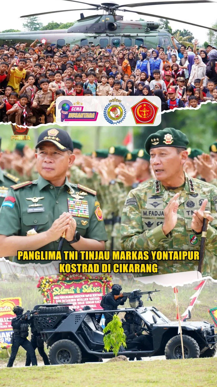 Panglima TNI Tinjau Markas Yontaipur Kostrad di Cikarang