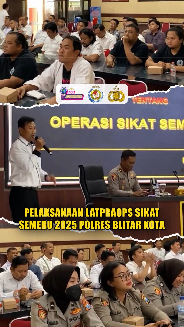Pelaksanaan Latpraops Sikat Semeru 2025 Polres Blitar Kota