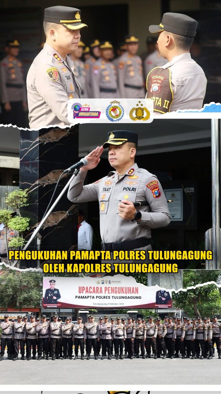 Pengukuhan Pamapta Polres Tulungagung Oleh Kapolres Tulungagung