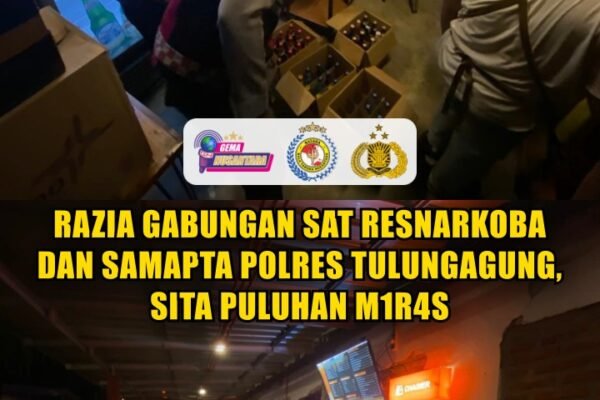 Razia Gabungan Sat Resnarkoba dan Samapta Polres Tulungagung, Sita Puluhan M1r4s Razia Gabungan Sat Resnarkoba dan Samapta Polres Tulungagung, Sita Puluhan M1r4s