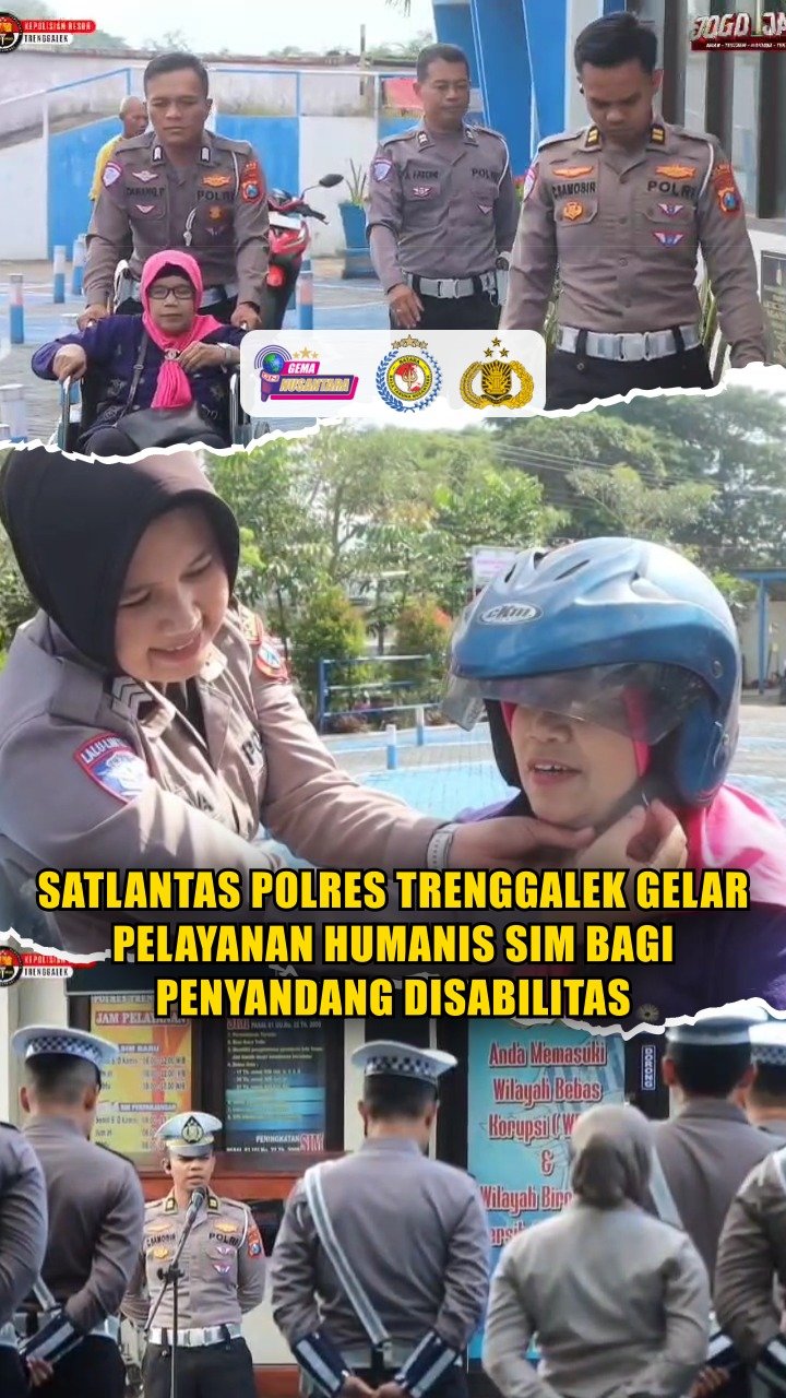 Satlantas Polres Trenggalek Gelar Pelayanan Humanis SIM bagi Penyandang Disabilitas