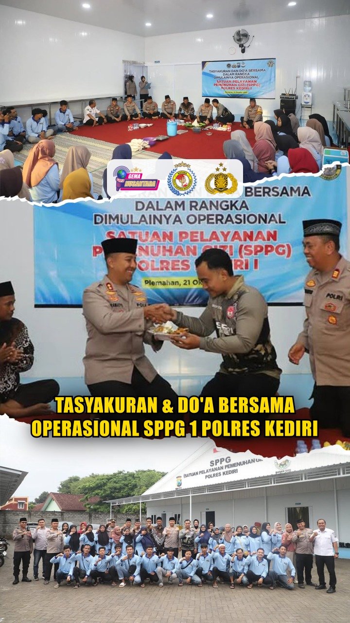 Tasyakuran & Do'a Bersama Operasional SPPG 1 Polres Kediri