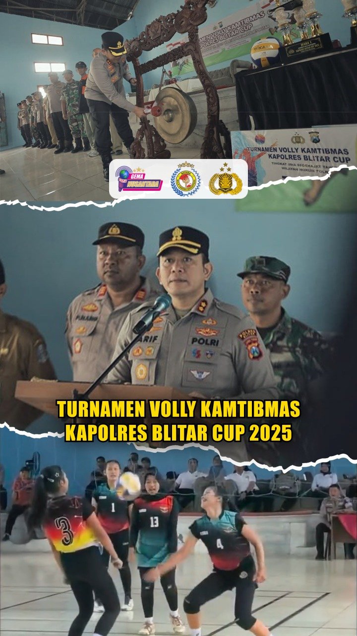 Turnamen Volly Kamtibmas Kapolres Blitar Cup 2025