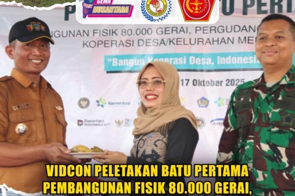 Vidcon Peletakan Batu Pertama Pembangunan Fisik 80.000 Gerai, Pergudangan dan Kelengkapan KDKMP Vidcon Peletakan Batu Pertama Pembangunan Fisik 80.000 Gerai, Pergudangan dan Kelengkapan KDKMP