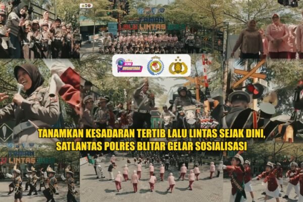 Tanamkan Kesadaran Tertib Lalu Lintas Sejak Dini, Satlantas Polres Blitar Gelar Sosialisasi