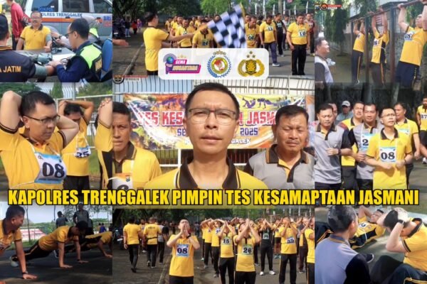 Kapolres Trenggalek Pimpin Tes Kesamaptaan Jasmani