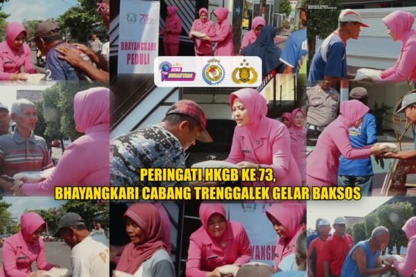 Peringati HKGB Ke 73, Bhayangkari Cabang Trenggalek Gelar Baksos