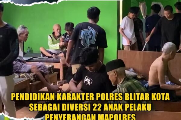 Pendidikan Karakter Polres Blitar Kota Sebagai Diversi 22 Anak Pelaku Penyerangan Mapolres