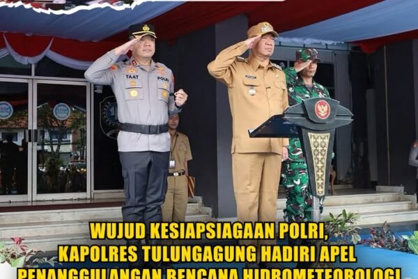 Kapolres Tulungagung Hadiri Apel Penanggulangan Bencana Hidrometeorologi