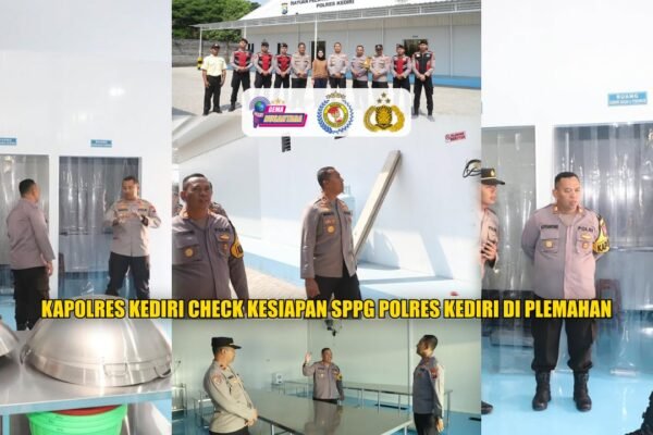 Kapolres Kediri Check Kesiapan SPPG Polres Kediri Di Plemahan