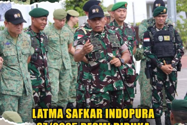 Latma Safkar Indopura 37/2025 Resmi Dibuka Dalam sambutannya, Mayjen TNI Susilo menekankan pentingnya Latma Safkar Indopura sebagai wadah pembelajaran bersama dan penguatan kerja sama strategis.