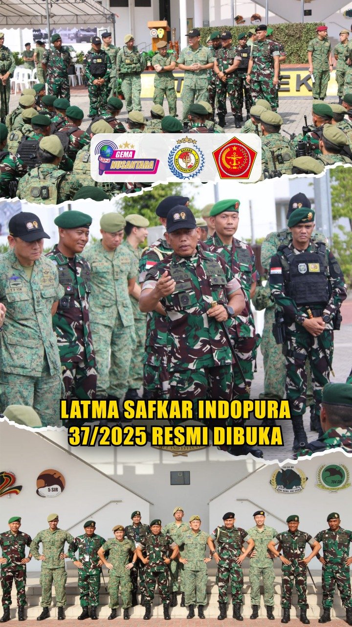 Dalam sambutannya, Mayjen TNI Susilo menekankan pentingnya Latma Safkar Indopura sebagai wadah pembelajaran bersama dan penguatan kerja sama strategis.