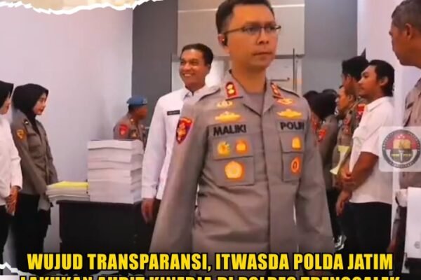 Wujud Transparansi, Itwasda Polda Jatim Lakukan Audit Kinerja di Polres Trenggalek Wujud Transparansi, Itwasda Polda Jatim Lakukan Audit Kinerja di Polres Trenggalek